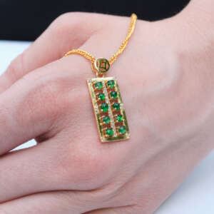 Elegant and rare Type-A Burmese Jadeite Pendant